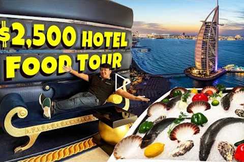 24 HOURS Eating at The Only SEVEN STAR HOTEL In The World! Burj Al Arab FOOD TOUR & ROOM REVIEW
