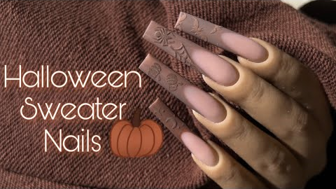 Textured Halloween Nail Art Tutorial | Fall Nails | Shades Of Brown