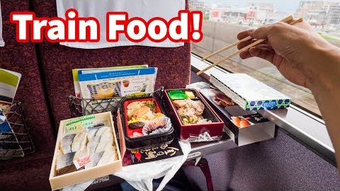 Japanese Train FOOD REVIEW - Sushi and Bentos | Traveling Tokyo to Hakone, Japan!