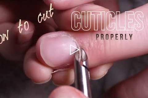 Cutting cuticles with nippers *satisfying*