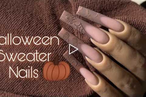 Textured Halloween Nail Art Tutorial | Fall Nails | Shades Of Brown