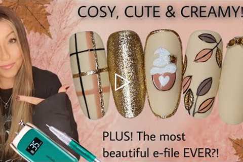 🍂 Cosy Autumn leaf nail art design | Madam Glam Wanderlust | Melody Susie | Fall Tartan Glitter..