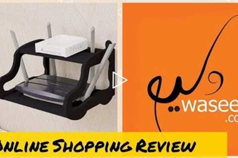 Online shopping review | Unboxing Waseeh online parcel | Wooden Floating shelf #review #shopping