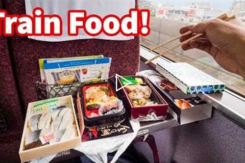 Japanese Train FOOD REVIEW - Sushi and Bentos | Traveling Tokyo to Hakone, Japan!