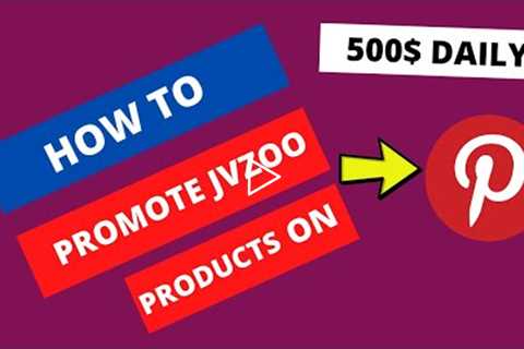How To Promote Jvzoo Products On Pinterest | Affiliate Marketing On Pinterest