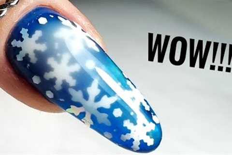 WOW!!!! SNOWFLAKES   ❄️   Nail ART design