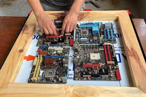 The Idea Of Reusing Old Circuit Boards // Design A Creative Desk From An Old Circuit Board