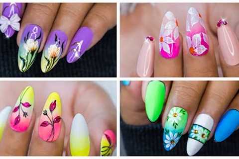 Beautiful Ombré Nail Art Compilation | Best Flower Nail Ideas