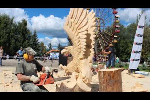 Amazing Fastest Skill Wood Carving With Chainsaw – Extreme Woodworking Skills