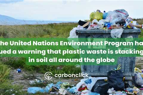The United Nations Environment Program has issued a warning that plastic waste is stacking up in..