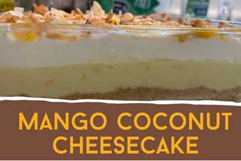 Mango Coconut cheesecake! - @pineappletophawaii