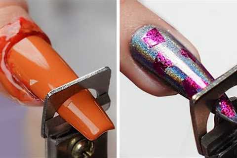 #711 15+ New Glitter Nail Art Tutorial ⛄️ Women Nail Polish Ideas | Nails Inspiration
