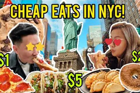 BEST CHEAP EATS IN NEW YORK CITY: THE ULTIMATE NYC FOOD GUIDE ON A BUDGET | NEW YORK VLOG 2022