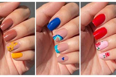 Easy nail art designs with household items || Nail art designs for beginners 2023