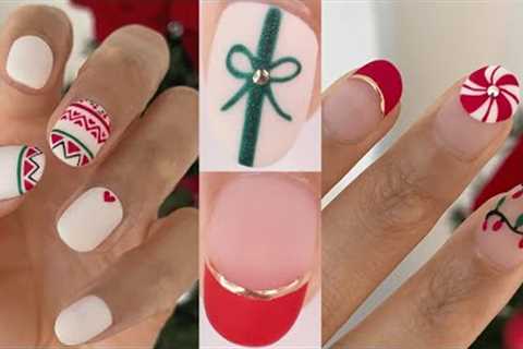 CHRISTMAS NAIL DESIGNS 2023 | Christmas nail art using gel polish