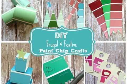 Festive & Frugal Paint Swatch Crafts – Fun during Christmas break!