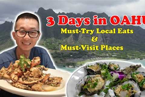 3 Days in OAHU: Must-Try Local Food & Hawaii''s BEST Iconic Spots featuring Kualoa Ranch 🍍🤙