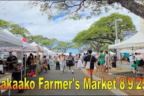 4K Kakaako Farmer''s Market on 8/9/25 in Honolulu, Oahu, Hawaii