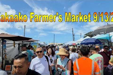 4K Kakaako Farmer''s Market on 9/13/25 in Honolulu, Oahu, Hawaii