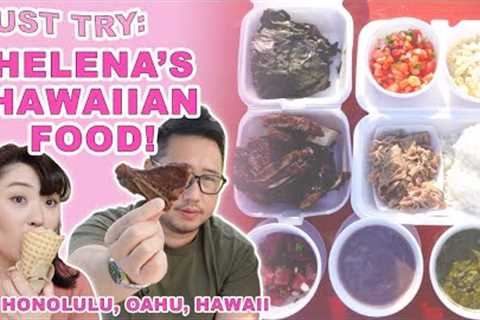 Award Winning HAWAIIAN FOOD: Helena''s Hawaiian Food! || [Honolulu, Oahu] Eat Like a Local!